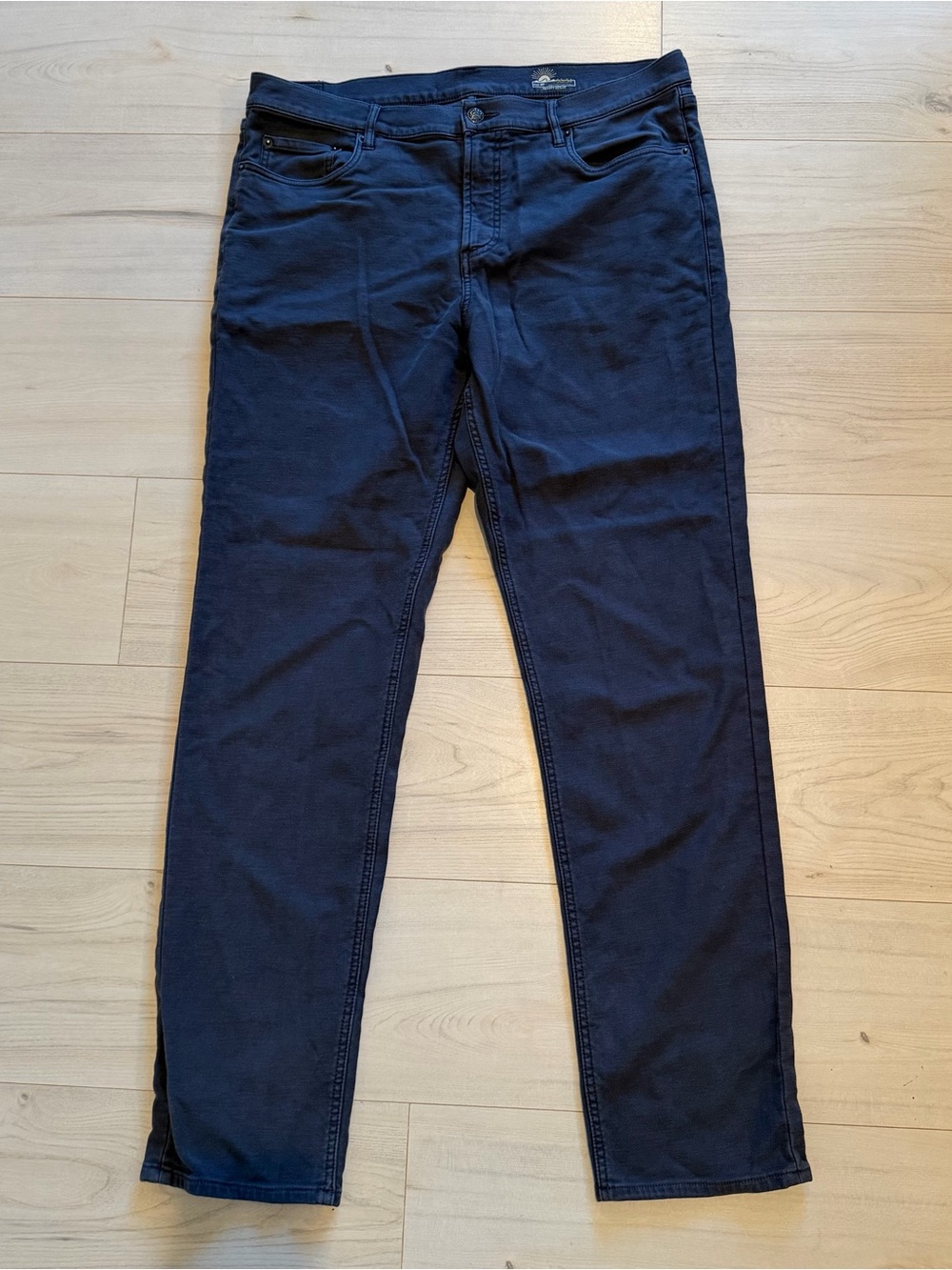 Faherty Men's Gray Straight Slim Pants 36/34